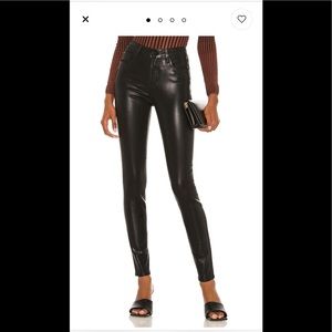 L’agence Marguerite high rise coated denim